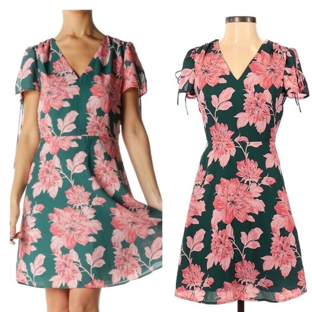 J crew mercantile floral coctel dress size S